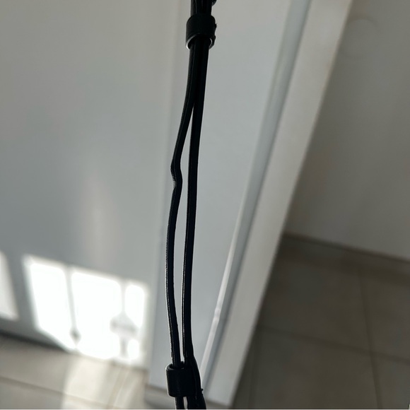 COACH Faye Crossbody Purse Bag All Black Pebbled Leather Flap F1880-F22349 - Picture 8 of 16